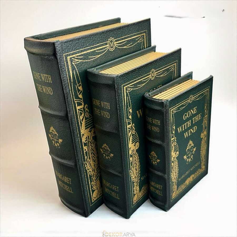 Deco Vien 3 Lü Dekoratif Kitap Kutusu Seti