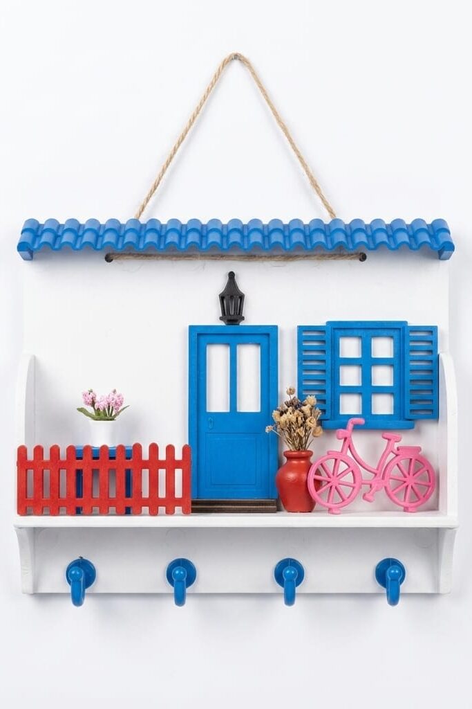 Decorev BR-6629 Ahşap Anahtarlık Kutusu Duvara Monte Pano