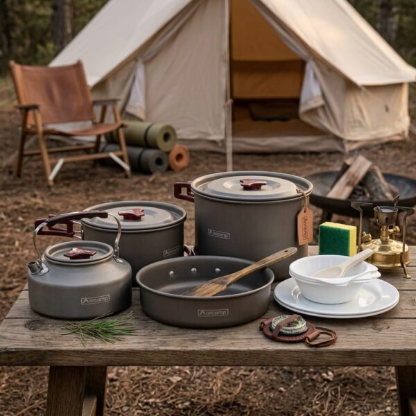 Orcamp OUT-1050 4 Parça Kamp Tencere Seti Anodize Alüminyum