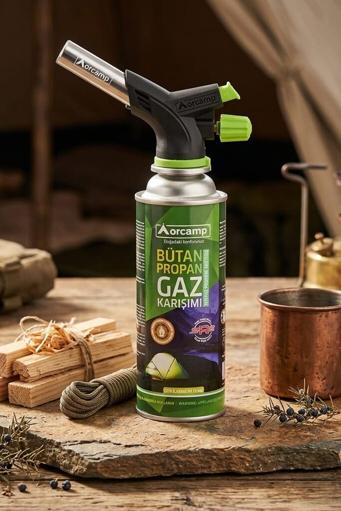 Orcamp CX-500 Çakmaklı Kartuş Pürmüz ve 227 gr Gaz Kartuşu Seti