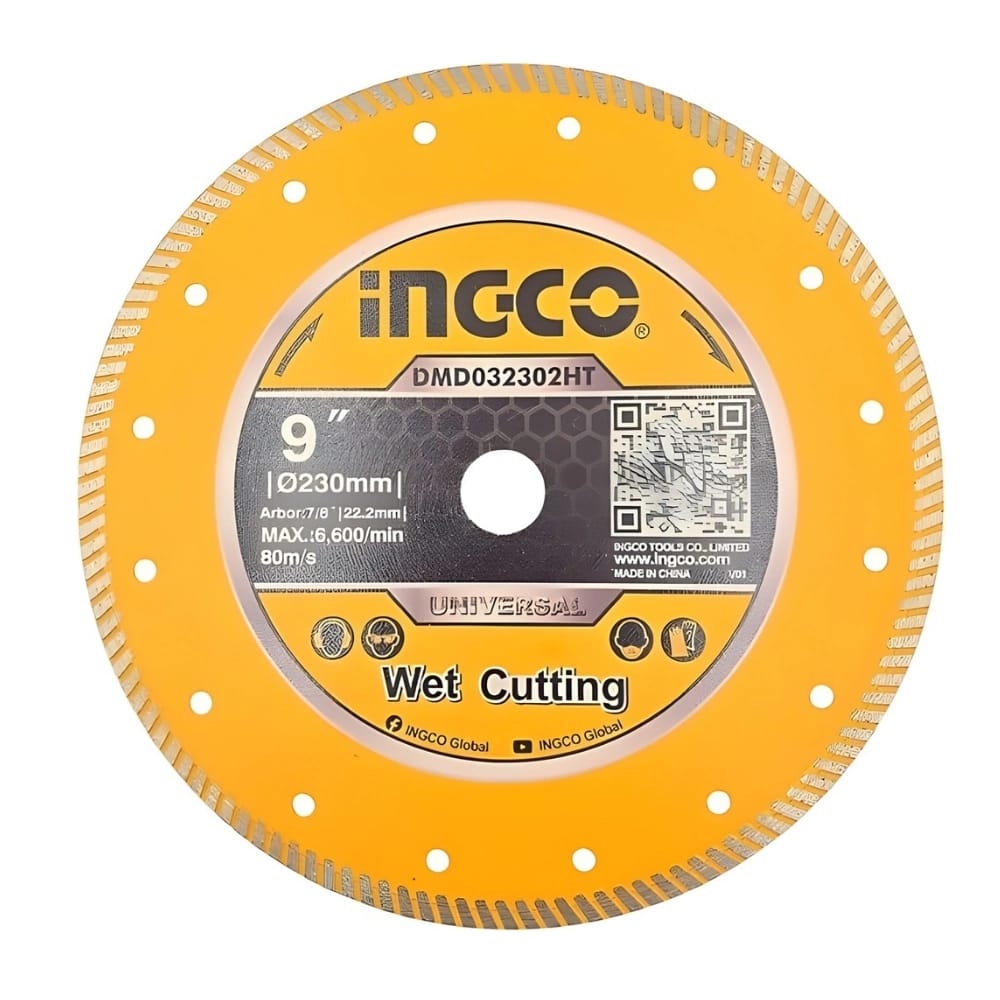 INGCO 230 mm Elmaslı Seramik ve Beton Kesme Diski 22.2 mm
