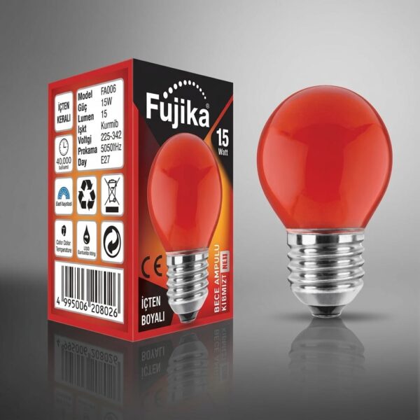 Fujika FA006 15W E27 Kırmızı Dekoratif LED Ampul