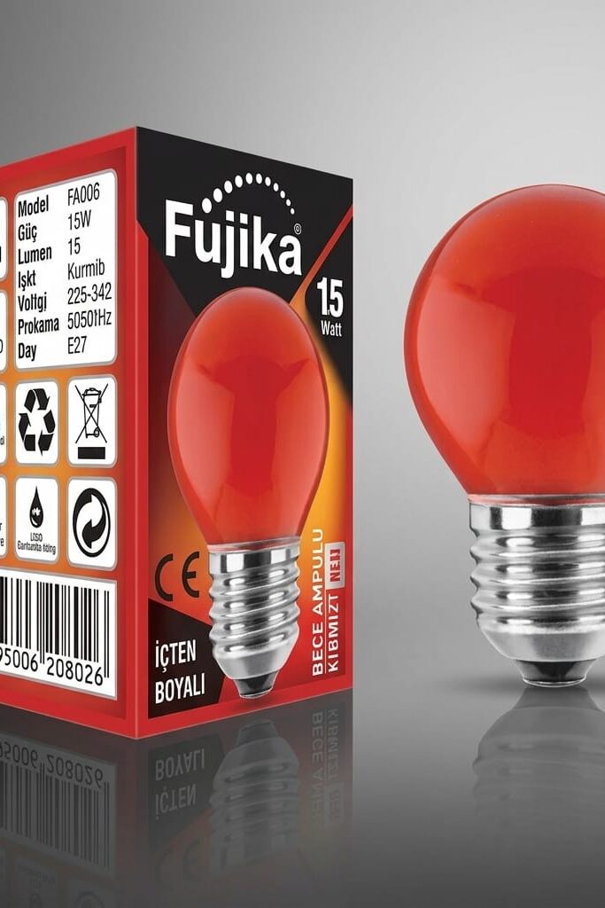 Fujika FA006 15W E27 Kırmızı Dekoratif LED Ampul