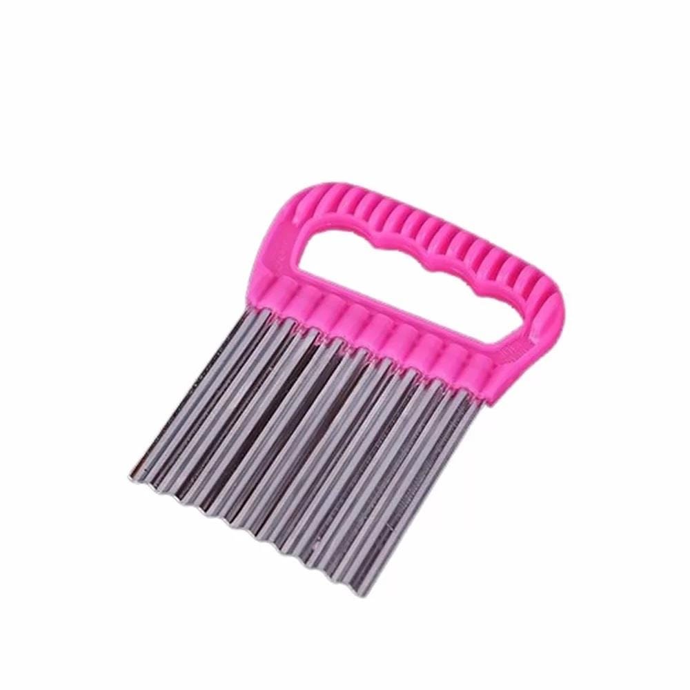 Bay Home Dalgalı Patates ve Sebze Dilimleyici Pembe