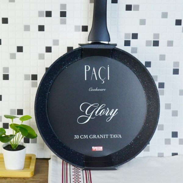 PAÇİ 30 CM MAT SİYAH GRANİT TAVA (P/MTL-201261)