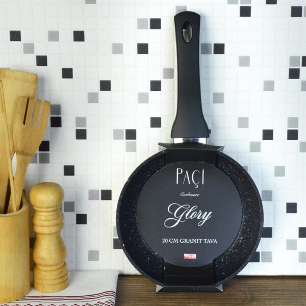 PAÇİ 20 CM MAT SİYAH GRANİT TAVA (P/MTL-201256)