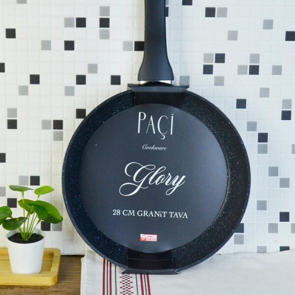 PAÇİ 28 CM MAT SİYAH GRANİT TAVA (P/MTL-201260)
