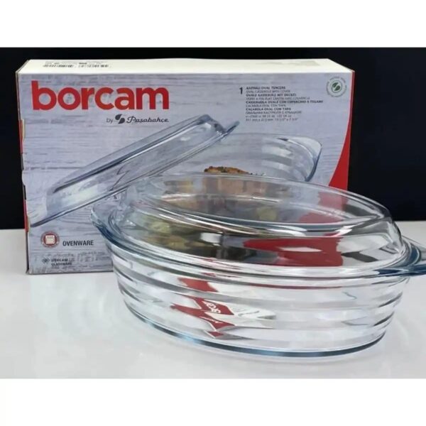 Paşabahçe 590003 Borcam Kapaklı Tencere 2900 cc 25.1x22 cm