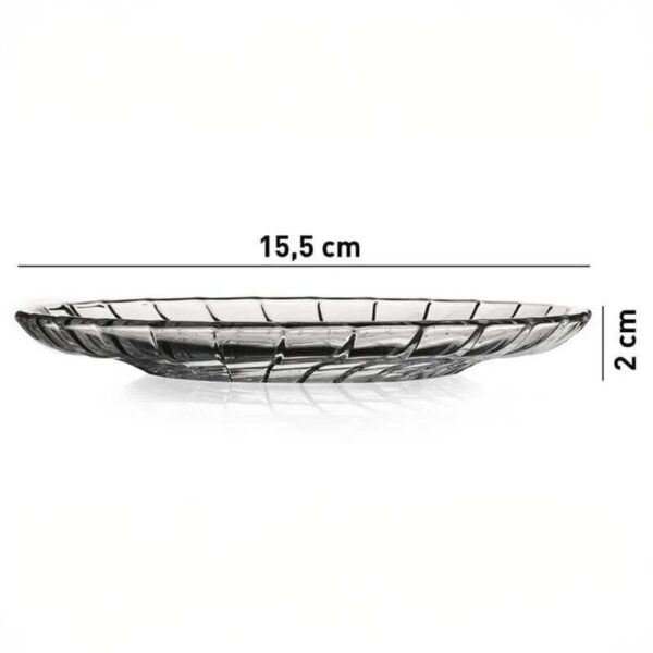 Paşabahçe 54853 Bouquet Tatlı Tabağı 158mm 4 Adet