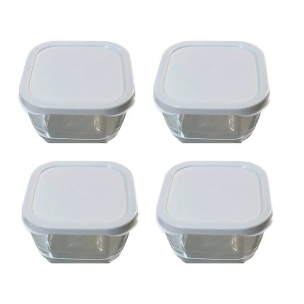 Paşabahçe 53223 Snowbox 4 Lü Cam Saklama Kabı 275cc