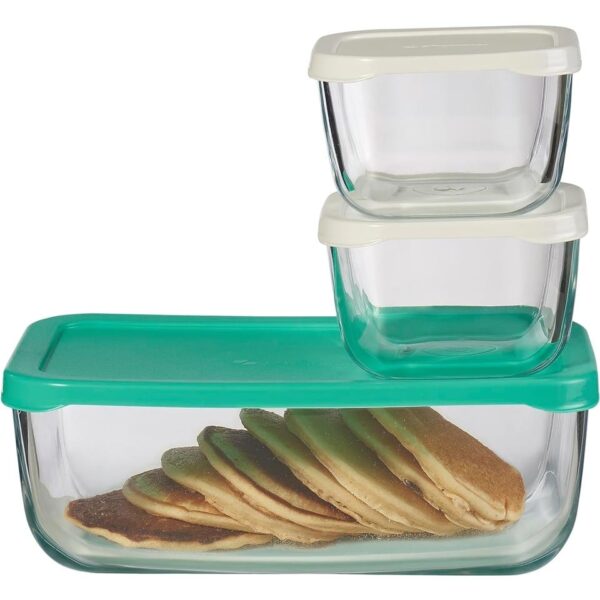Pasabahce Set 3PZ FRIGO VTR COMBO-96811, Cam, Beyaz