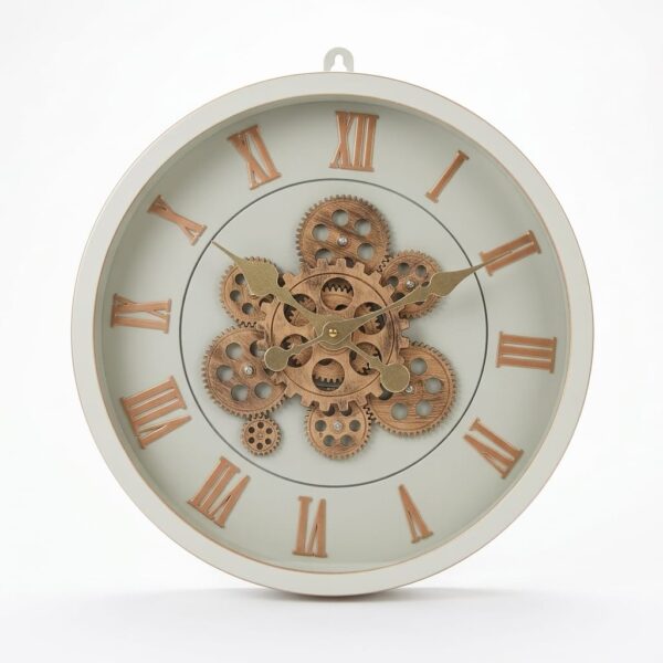 Alvin Dekoratif Metal Duvar Saati 1855 Modeli