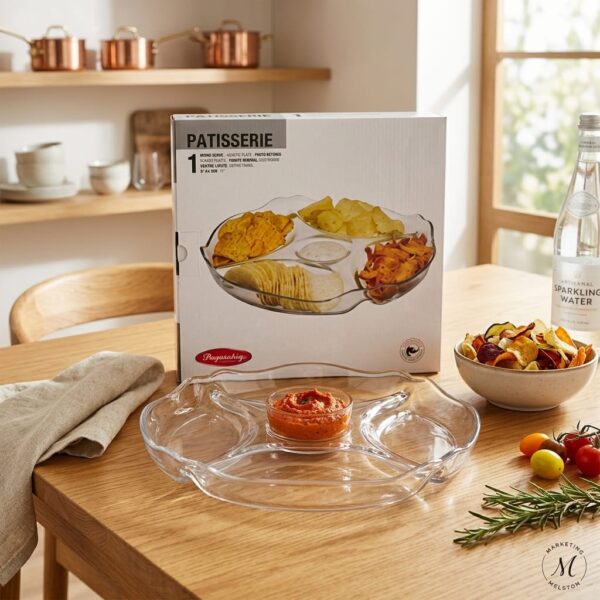 Paşabahçe 10467 Bölmeli Çerez Ve Kahvaltı Tabağı & Basic*25 Cm