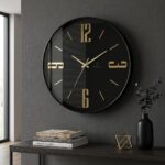 Revello 50 cm Pleksi Siyah Modern Duvar Saati 2024P-2 - Görsel 2