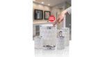 OKYANUS Diamond 5’li Banyo Seti Krom - Beyaz - Görsel 2