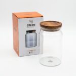 ZBERN AKASYA KAPAK CAM KAVANOZ - 750 ML - Görsel 2
