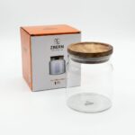 ZBERN AKASYA KAPAKLI CAM KAVANOZ - 500 ML - Görsel 2