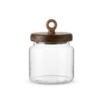 ACAR Arlina Akasya Kapaklı Cam Kavanoz - 500 ML 19 cm - Görsel 2