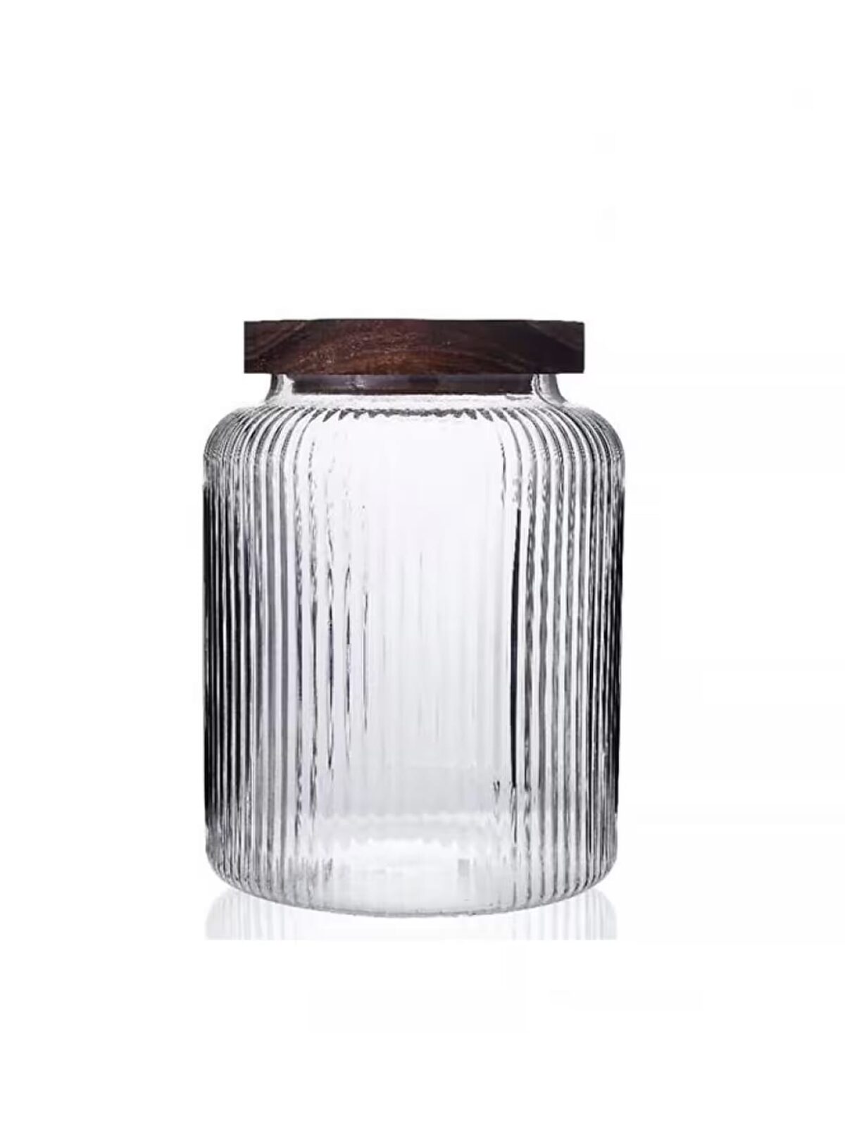MIEN-1S12 Ahşap Kapaklı Cam Kavanoz 1800 ML - Görsel 2