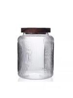 MIEN-1S12 Ahşap Kapaklı Cam Kavanoz 1800 ML - Görsel 2