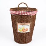 Kosova Rattan Hasır Örme İçi Bezli Kapaklı Patates Soğan Sepeti 5 Kg - Görsel 2