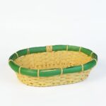 Paçi Büyük Oval Ekmek Sepeti Yeşil Şeritli P/AHS-700686 - Görsel 2