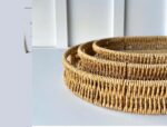MIEN-483 Sentetik Rattan Oval Sunum Tepsisi 3'lü Set - Görsel 2