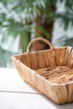 Acar Wicker Doğal Hasır Ekmek Sepeti 29x23x8 cm - Görsel 2
