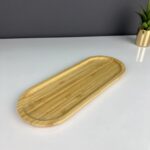 ACAR Bambu Oval Sunum Tabağı 33 Cm ACR-039/24 - Görsel 2