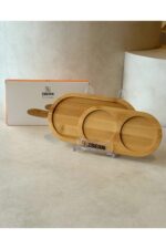 ZBERN 25048 2'li Bambu Çay Tabağı ve Sunum Altlığı - Görsel 2