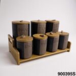 Paçi Laura 7 Parça Ahşap Standlı Baharatlık Seti P/MTF-900395 - Görsel 2