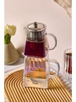 Perotti Pauline Lüster Cam Çaydanlık Takımı 1550 ml - Görsel 2