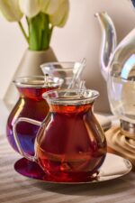 Perotti Keyf-i Ala Luster Premium 20 Parça İndüksiyon Tabanlı Borosilikat Çay Seti - Görsel 2