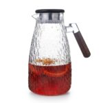 PAÇİ Grinkle 1900 ml Akasya Kapaklı ve Kulplu Cam Sürahi Şeffaf - Görsel 2