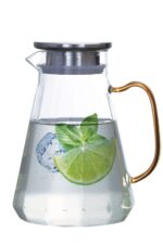 PAÇİ 1500 ML Metal Kapaklı Altın Kulplu Cam Sürahi - Görsel 2