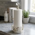 Leila Lazer Çınar Kristal Başlıklı Gümüş Kağıt Havluluk 12x12x30 cm - Görsel 2