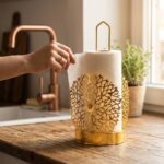 Leila Mozaik Eco Altın Kağıt Havluluk 29x13 cm BKZ-LH765A - Görsel 2