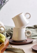 Perotti Dark 6'lı Porselen Kahve Fincan Takımı - 90 ml - Görsel 2