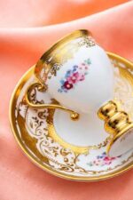 Acar Juluius 6'lı Porselen Kahve Fincan Takımı, Gold Detaylı, 90 ml - Görsel 2