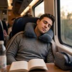 EMKA Şişme Seyahat Boyun Yastığı - Ergonomik Destek - Görsel 3