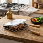 Nurel Alüminyum Teflonlu Ocak Üstü Tost Makinesi 23x17 cm - Görsel 3