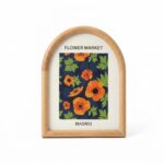 Mien Chessy Masif Ahşap Kemer Çerçeve 20x25 cm - Naturel Ahşap Dekoratif Fotoğraf Çerçevesi - Görsel 2