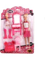 Anlily Fashion Girl Bebek ve Makyaj Masası Oyun Seti - Görsel 3