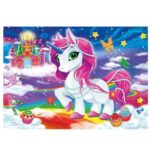 KS Games 12 Parça Pony Unicorn Jumbo Puzzle 63x43 cm - Görsel 3