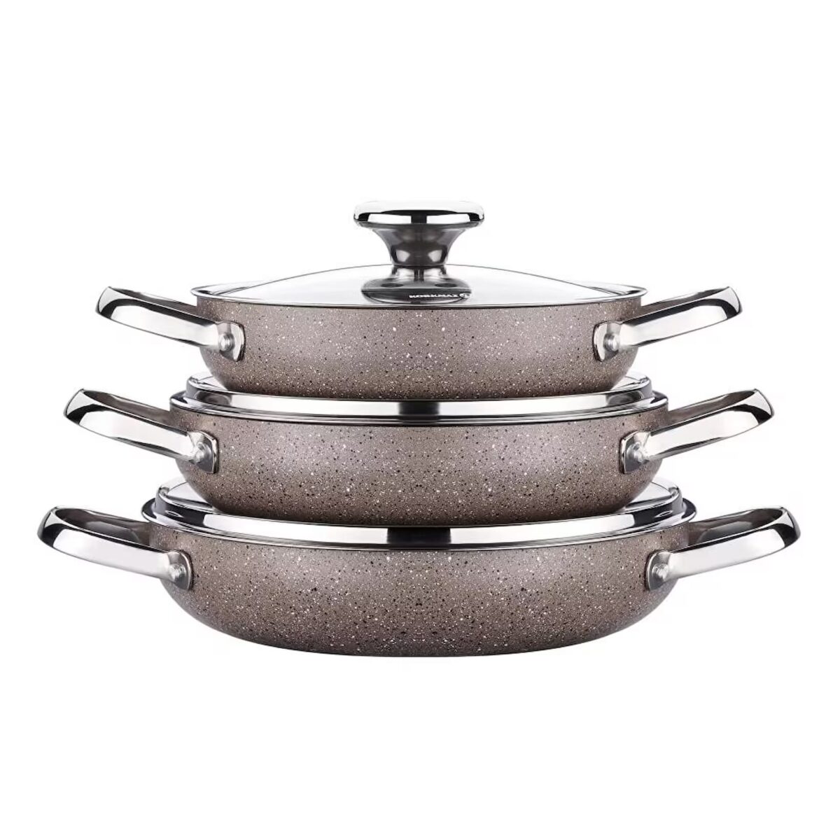 KORKMAZ A2920 BROWNİ 6 PARÇA OMLET SET - Görsel 2