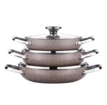 KORKMAZ A2920 BROWNİ 6 PARÇA OMLET SET - Görsel 2