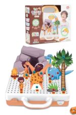 Birlik Oyuncak 3D Creative Build Set Dinozor Temalı Sök Tak Matkaplı Yapı Oyuncakları - Görsel 3