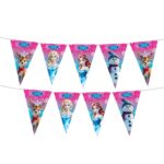 Snowflakes Elsa Desenli Üçgen Flama Süsleme Seti 240 cm - Görsel 2