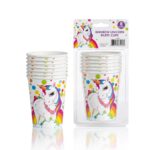 Nedi Rainbow Unicorn Karton Bardak 8'li - Görsel 2