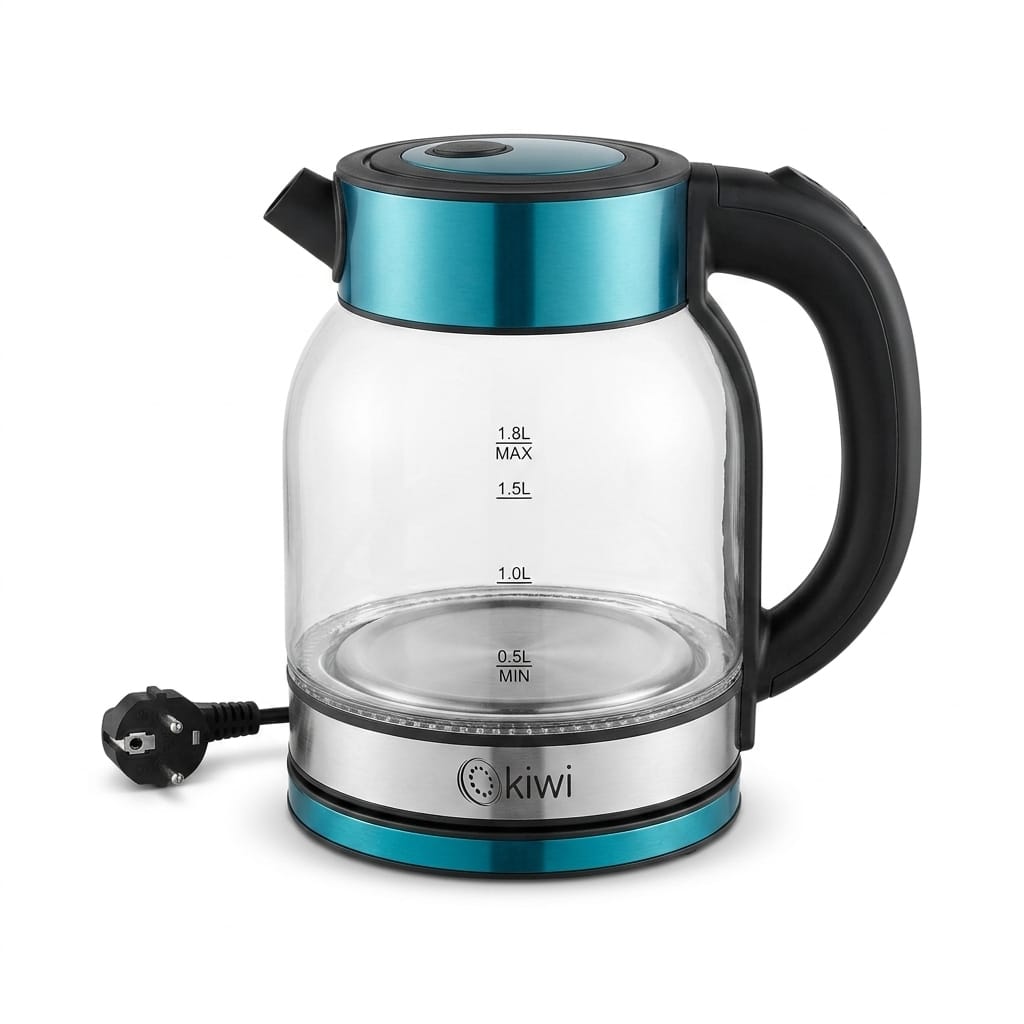 Kiwi KK 3333 1.8 Litre 1500W Cam Kettle Su Isıtıcı